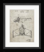 Direct-Lift Aircraft Patent - Sandstone Fine Art Print