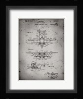 Amphibian Aircraft Patent - Faded Grey Fine Art Print