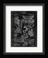 Diver's Suit Patent - Black Grunge Fine Art Print