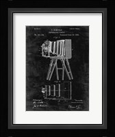 Photographic Camera Patent - Black Grunge Fine Art Print