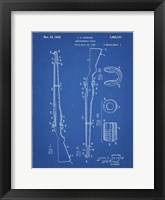 Semi-Automatic Rifle Patent - Blueprint Framed Print