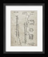 Semi-Automatic Rifle Patent - Sandstone Fine Art Print