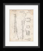 Semi-Automatic Rifle Patent - Vintage Parchment Fine Art Print