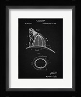 Fireman's Hat Patent - Vintage Black Fine Art Print