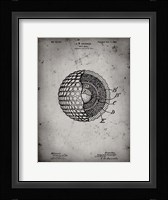 Golf Ball Patent - Faded Grey Fine Art Print