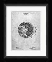 Golf Ball Patent - Slate Framed Print