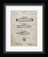Cigar Patent - Sandstone Fine Art Print
