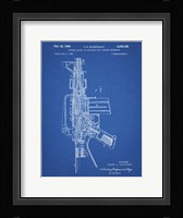 Firearm With Auxiliary Bolt Closure Mechanism Patent - Blueprint Fine Art Print