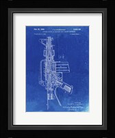 Firearm With Auxiliary Bolt Closure Mechanism Patent - Faded Blueprint Fine Art Print