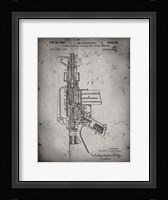 Firearm With Auxiliary Bolt Closure Mechanism Patent - Faded Grey Fine Art Print
