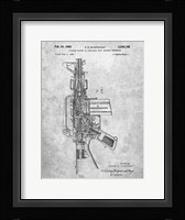 Firearm With Auxiliary Bolt Closure Mechanism Patent - Slate Fine Art Print