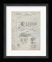 Tremolo Device for Stringed Instruments Patent - Antique Grid Parchment Fine Art Print