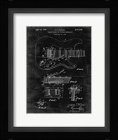 Tremolo Device for Stringed Instruments Patent - Black Grunge Fine Art Print