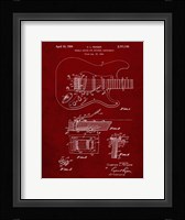 Tremolo Device for Stringed Instruments Patent - Burgundy Fine Art Print