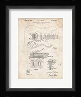Tremolo Device for Stringed Instruments Patent - Vintage Parchment Fine Art Print