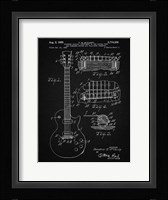Guitar & Combined Bridge & Tailpiece Therefor Patent - Vintage Black Fine Art Print