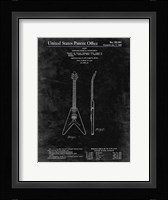 Stringed Musical Instrument Patent - Black Grunge Fine Art Print