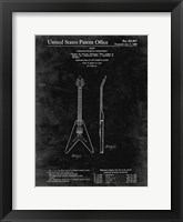 Stringed Musical Instrument Patent - Black Grunge Fine Art Print