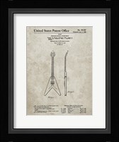 Stringed Musical Instrument Patent - Sandstone Fine Art Print