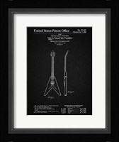 Stringed Musical Instrument Patent - Vintage Black Fine Art Print