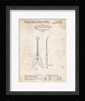 Stringed Musical Instrument Patent - Vintage Parchment Fine Art Print