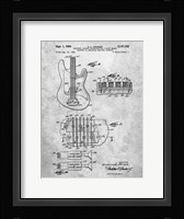 Electric Guitar Patent - Slate Fine Art Print