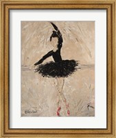 Ballerina with Scarlet Pointe Shoes Fine Art Print