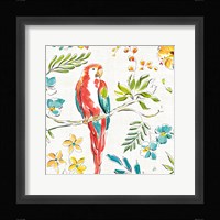Tropical Oasis III White Framed Print
