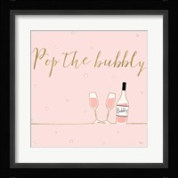 Underlined Bubbly VII Pink Fine Art Print