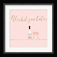 Underlined Bubbly VIII Pink Fine Art Print
