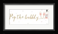 Underlined Bubbly III Framed Print