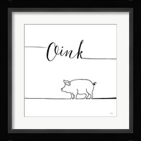Underlined Farm V Framed Print
