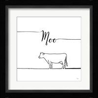 Underlined Farm VII Framed Print