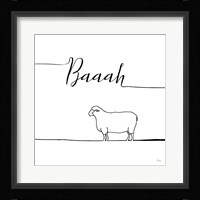 Underlined Farm VI Framed Print