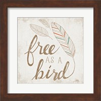 Free as a Bird Beige Fine Art Print
