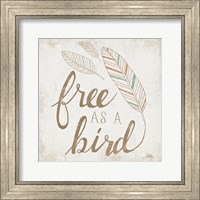 Free as a Bird Beige Fine Art Print