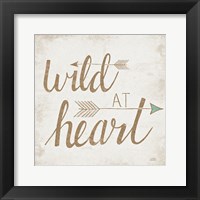 Wild at Heart Beige Framed Print