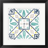 Garden Getaway Tile IX White Fine Art Print