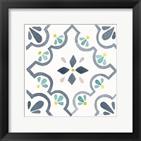 Garden Getaway Tile II White Fine Art Print