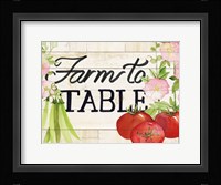 Life on the Farm Sign III Framed Print