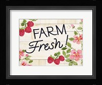 Life on the Farm Sign I Framed Print