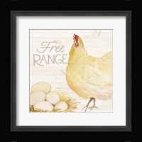 Life on the Farm Chicken IV Framed Print