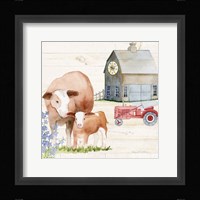 Life on the Farm I Framed Print