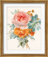Garden Bouquet II Orange Red Fine Art Print