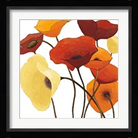 Up One on White Yellow Framed Print