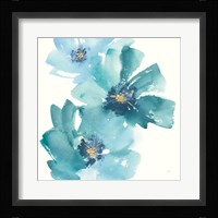 Teal Cosmos IV Framed Print