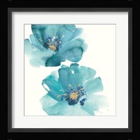 Teal Cosmos III Framed Print