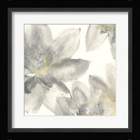 Gray and Silver Flowers I Fine Art Print