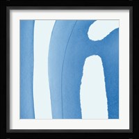 Batik Blue IV Framed Print