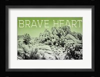 Ombre Adventure V Brave Heart Framed Print
